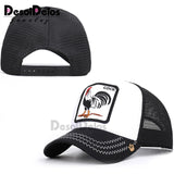 2019 Animals Cap Embroidery Mesh Baseball Cap Unisex Women Men Snapback Cap Dad Hat Summer Bone Adjustable Hip Hop Dad Gorras